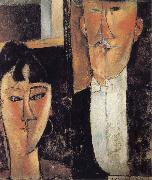 Amedeo Modigliani Bride and Groom oil